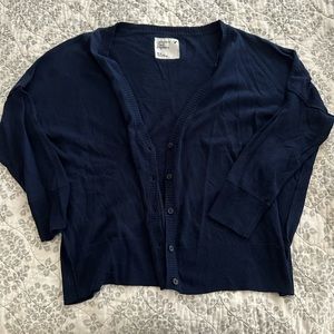 American Eagle navy cardigan (like new)